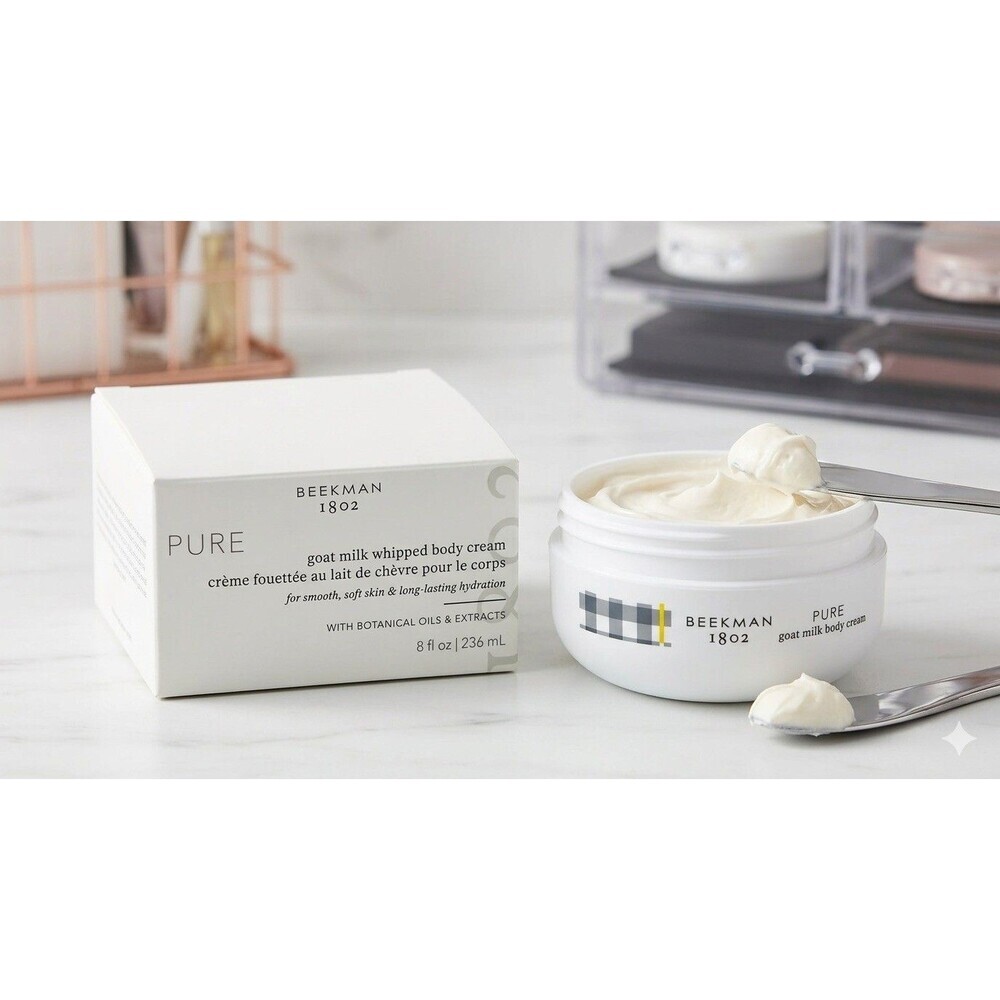 BEEKMAN 1802 PURE GOAT MILK WHIPPED BODY CREAM  8 OZ/ 236 ml